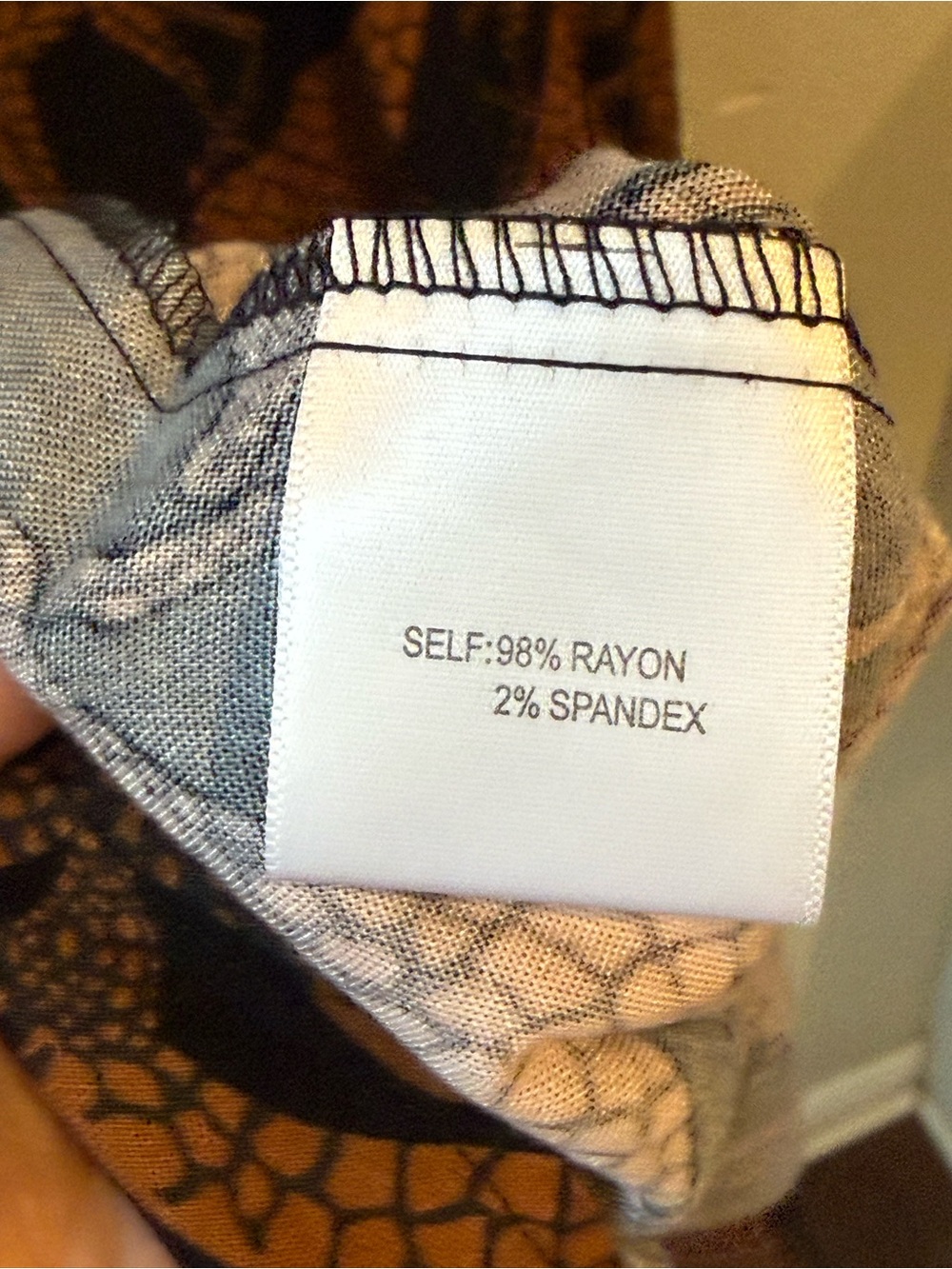 Jane & Delancey Giraffe Print Button-Up Blouse in Black and Brown - Picture 9 of 9